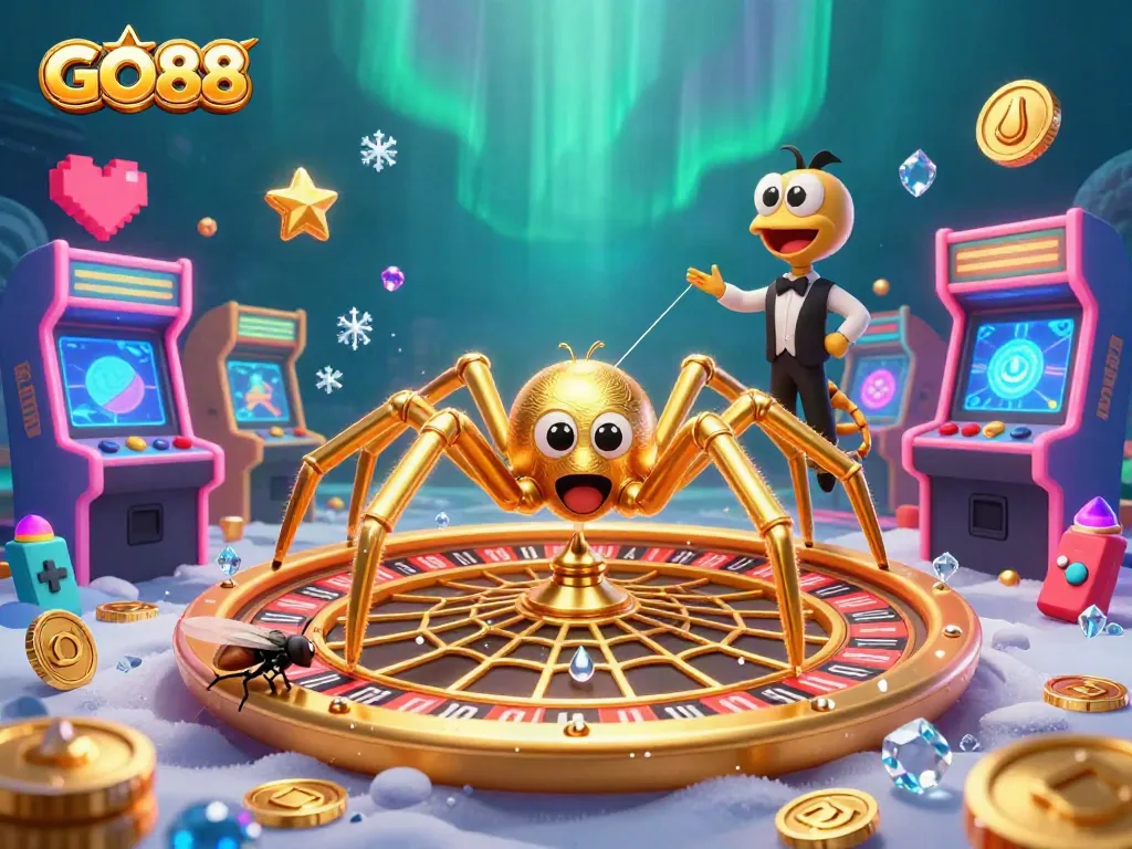 Experience thrilling bets at GO88, featuring colorful gaming elements with a RNG casino design.
