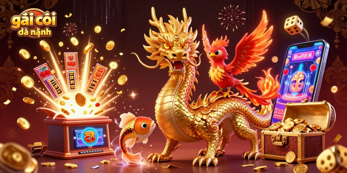 Engage in gái gọi đà nẵng with a captivating dynamic casino illustration featuring slot machines and winning symbols.