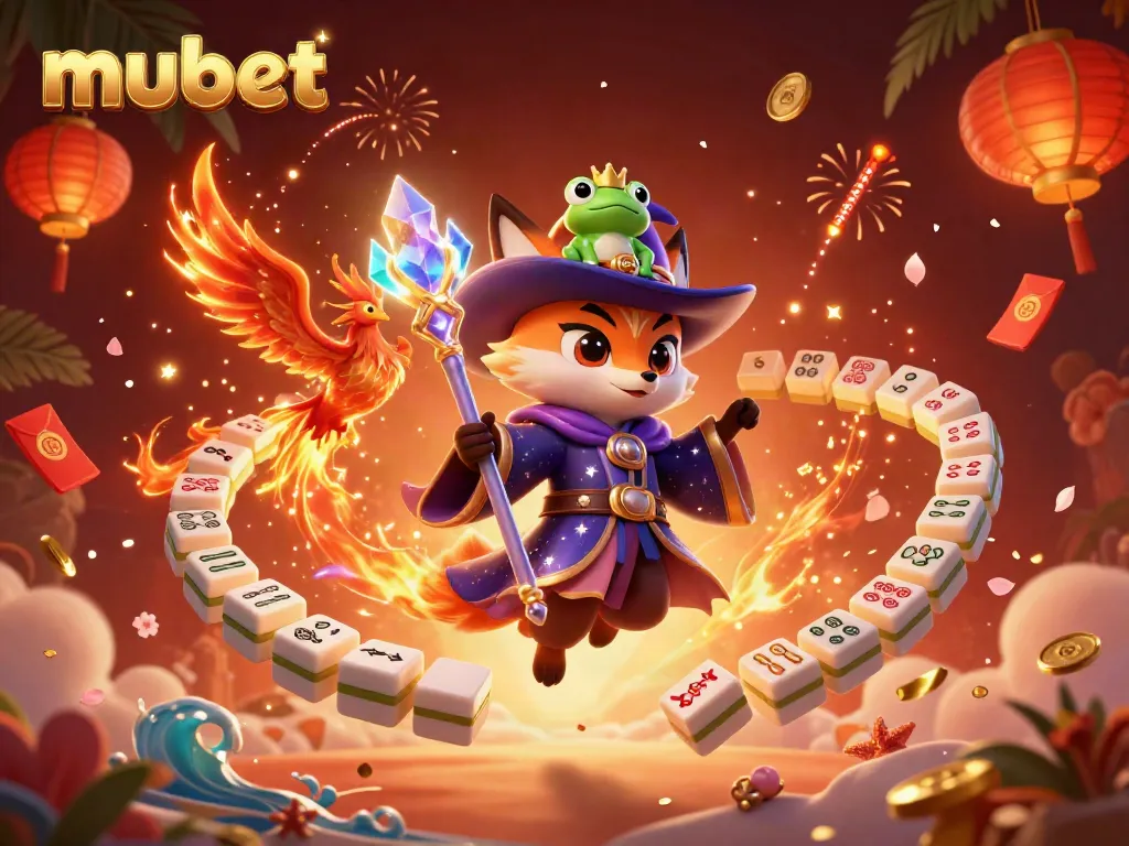 Experience the excitement of mubet casino with a magical wizard fox, phoenix, and rich game elements.