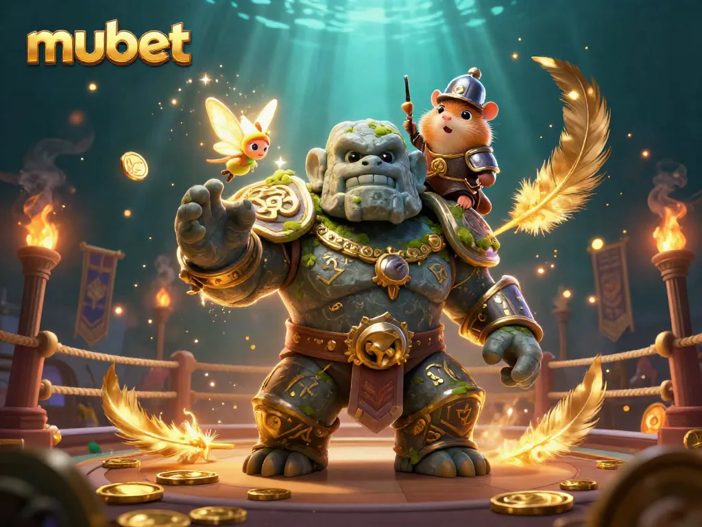 Engage in thrilling sports betting with mubet's dynamic casino illustration, featuring magic, adventure, and excitement.